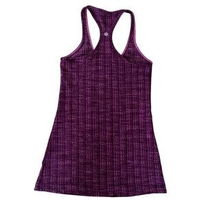 Lululemon Cool Racerback Ziggy Wee August Glo Tank Purple Space Dye Yoga Top